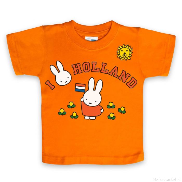 geweer Graveren Afrika Kinder T-Shirt Nijntje I Love Holland kopen bij HollandWinkel.NL