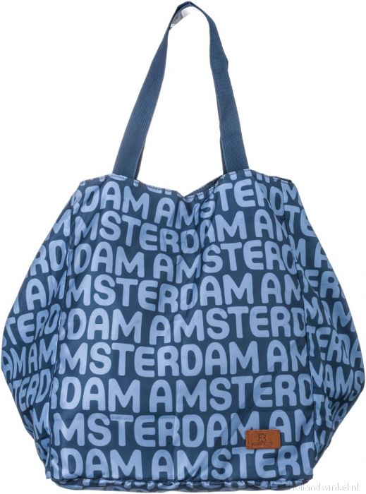 Robin Opvouwbare Tas Amsterdam Blauw kopen bij HollandWinkel.NL