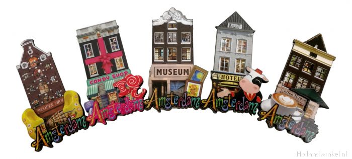 Allergisch Hesje Geletterdheid Koelkast magneten "Bezoek aan Amsterdam" kopen bij HollandWinkel.NL