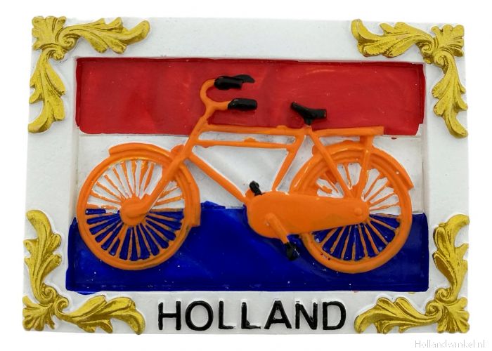 Verdragen koolhydraat speling Oranje Fiets Holland Magneet - 3D kopen bij HollandWinkel.NL
