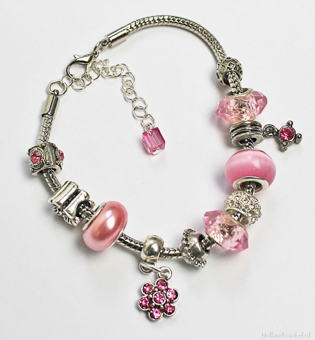 pandora pink beads